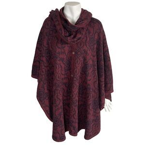 Novica Cardigan Cape Ruana Scarf Peruvian Wildflower Alpaca Wool Blend One Size